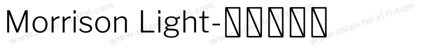 Morrison Light字体转换
